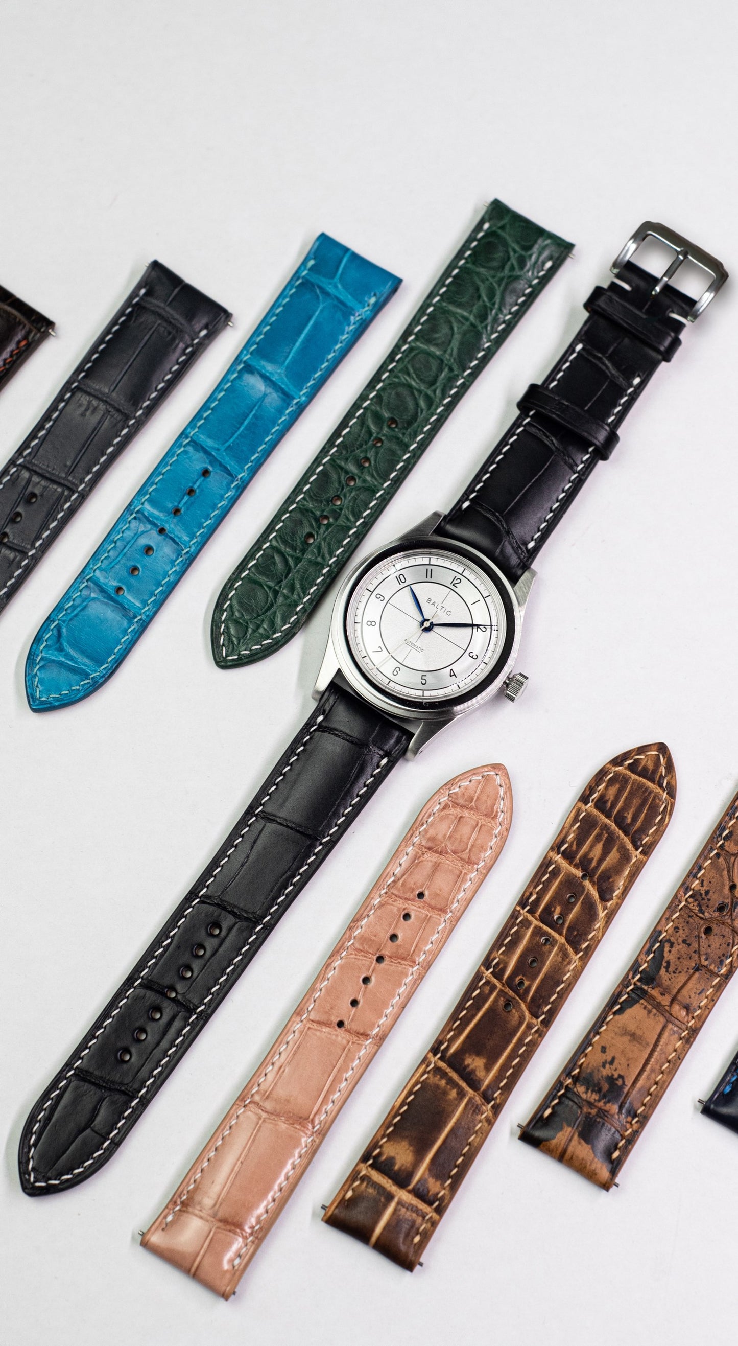 Matt Crocodile Watch Strap