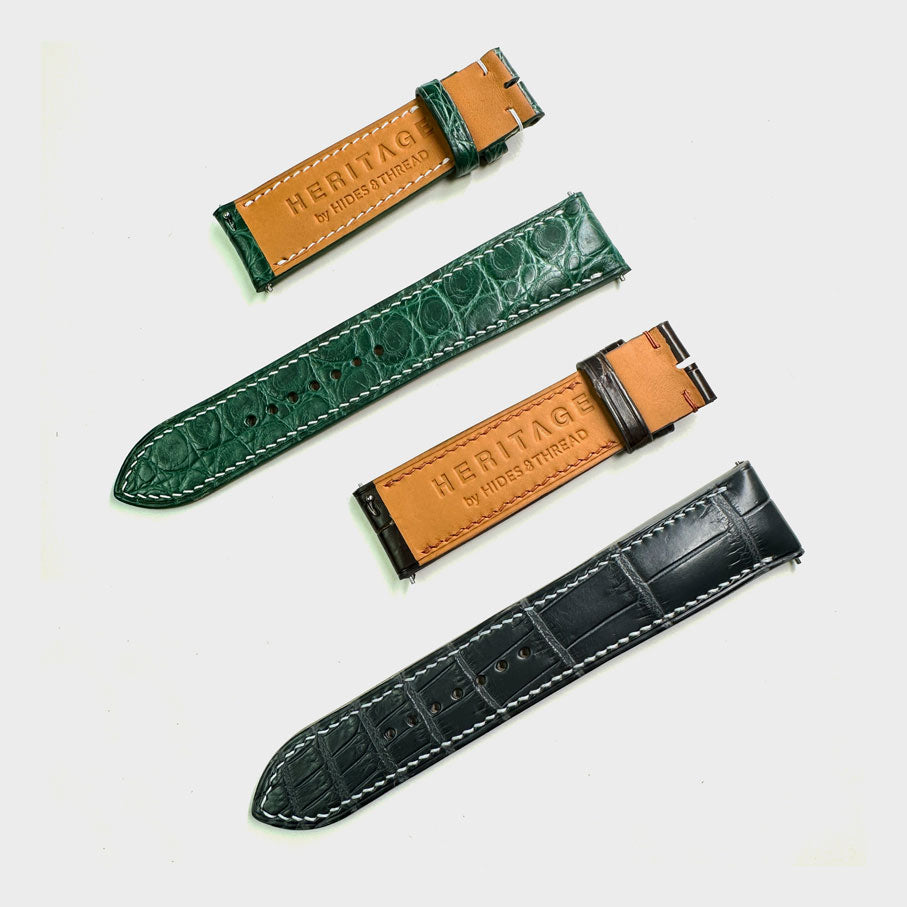 Matt Crocodile Watch Strap